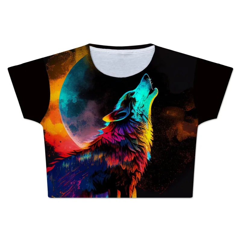 Spirit Wolf Crop Tee sold by iEDM