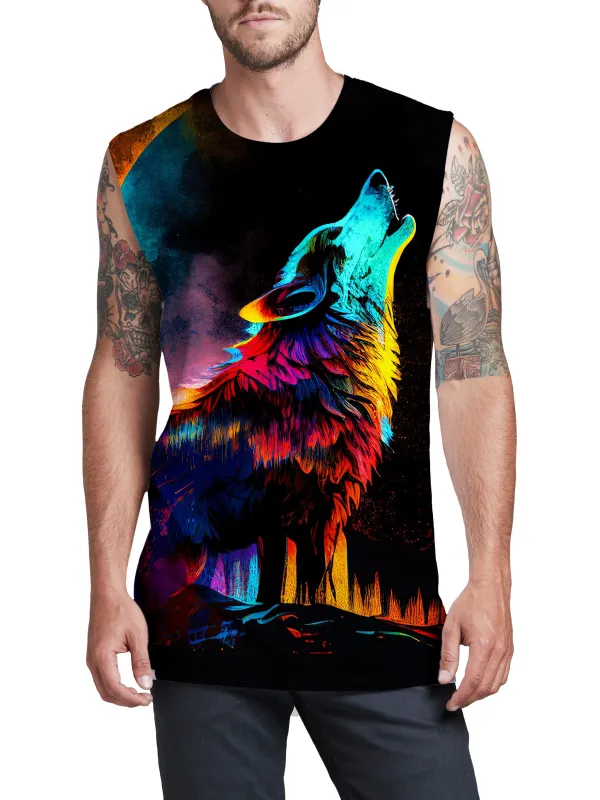Spirit Wolf Men's Muscle Tank sold by iEDM
