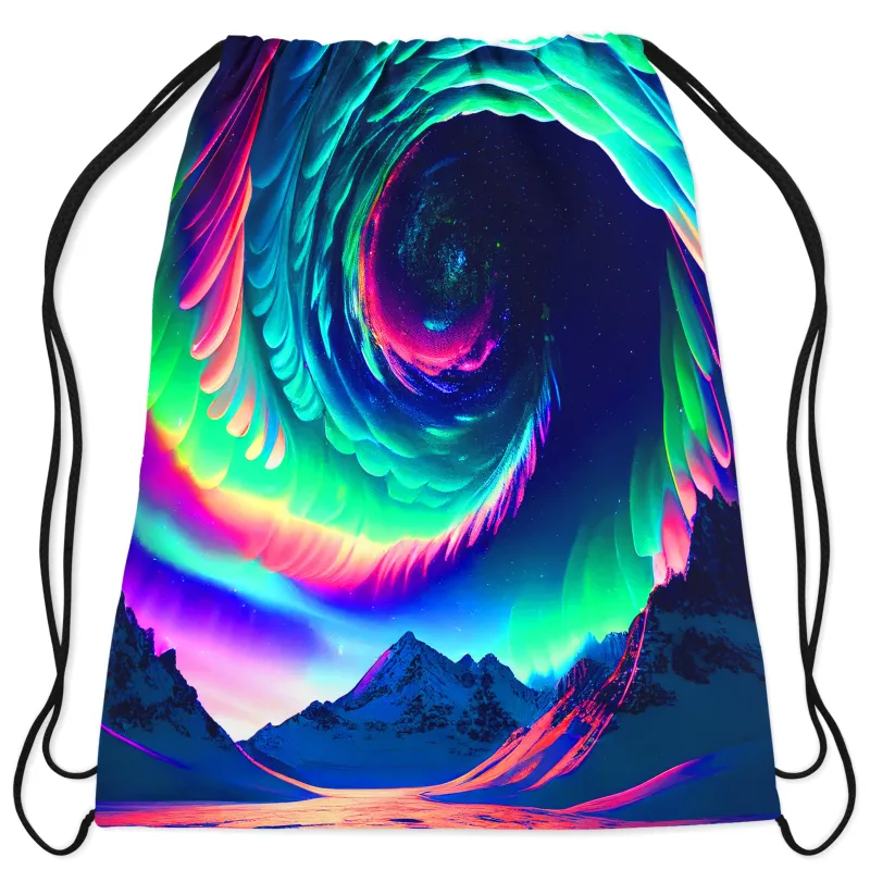 Northern Lights II Drawstring Bag sold by iEDM