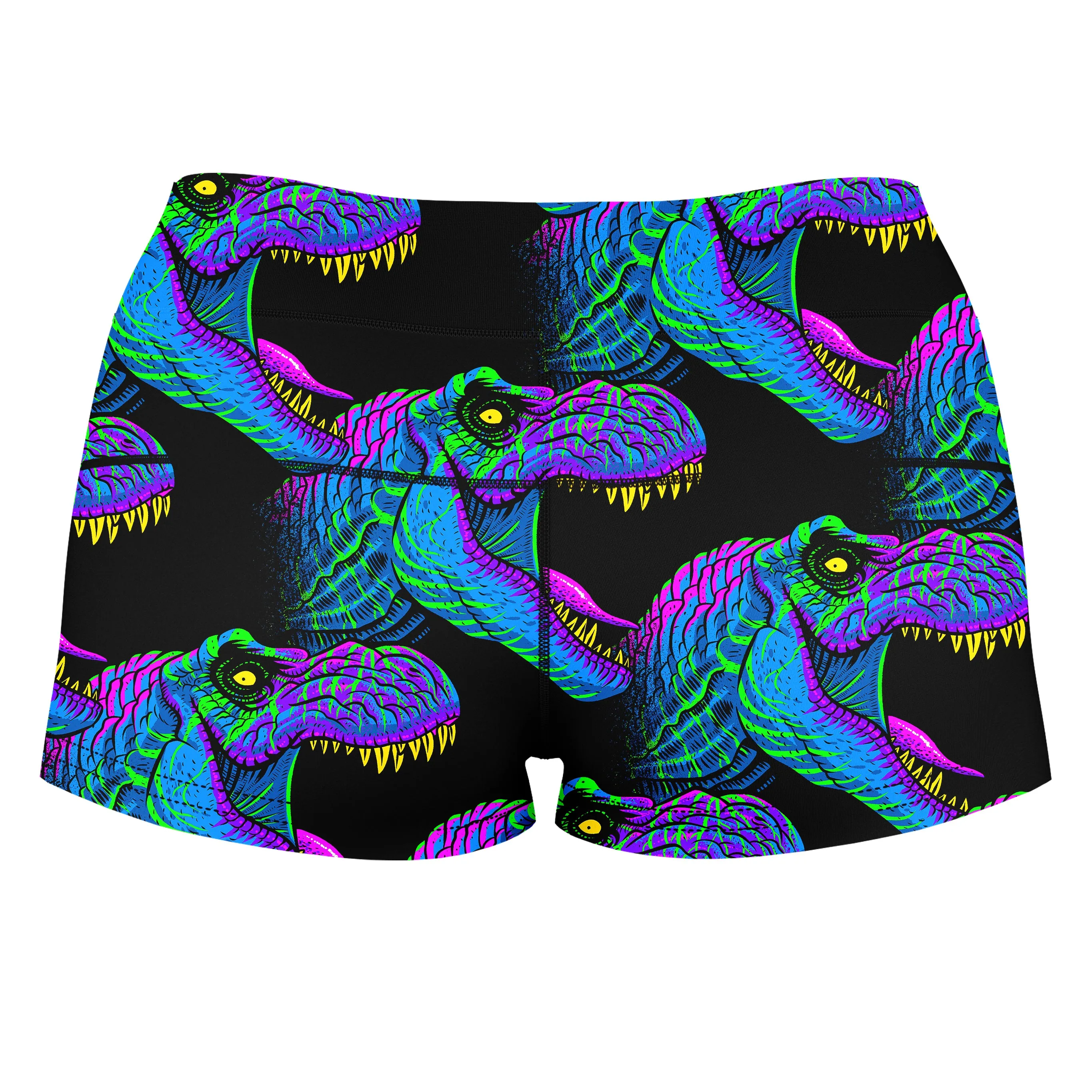 Jurassic High-Waisted Women's Shorts sold by iEDM product image thumbnail 2