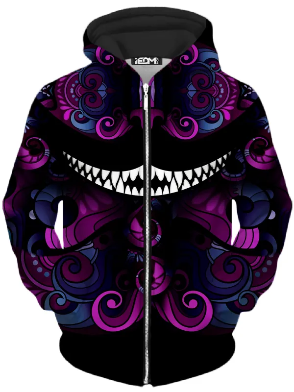 Down The Rabbit Hole Unisex Zip-Up Hoodie sold by iEDM