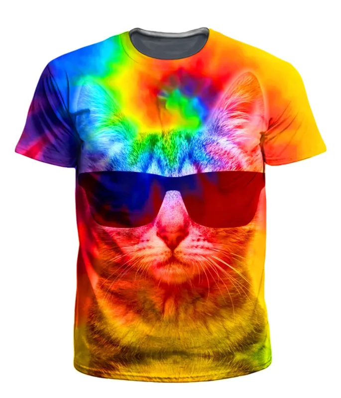 Kitten Tie-Dye Men's T-Shirt sold by iEDM