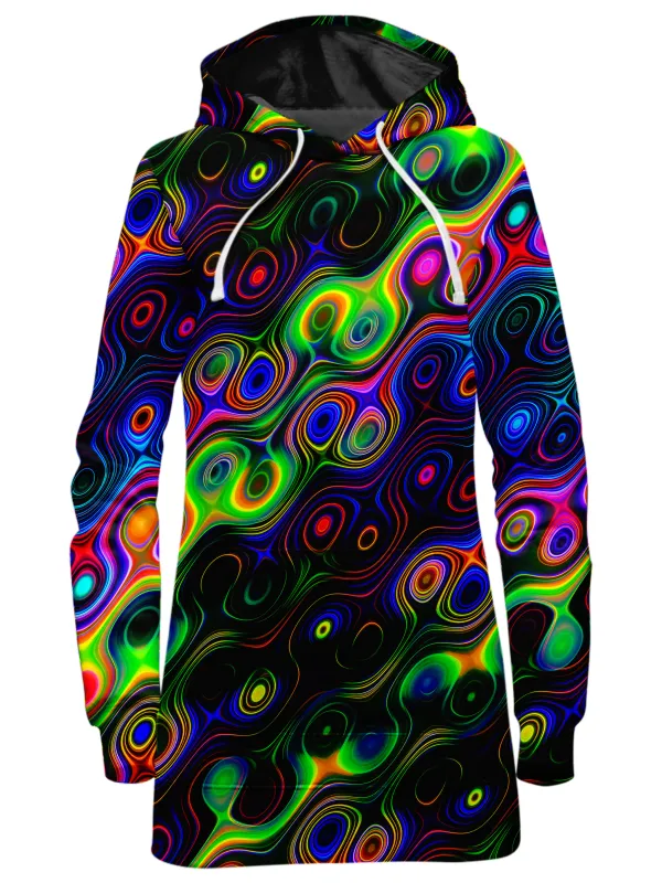 Glow with the Flow Hoodie Dress sold by iEDM