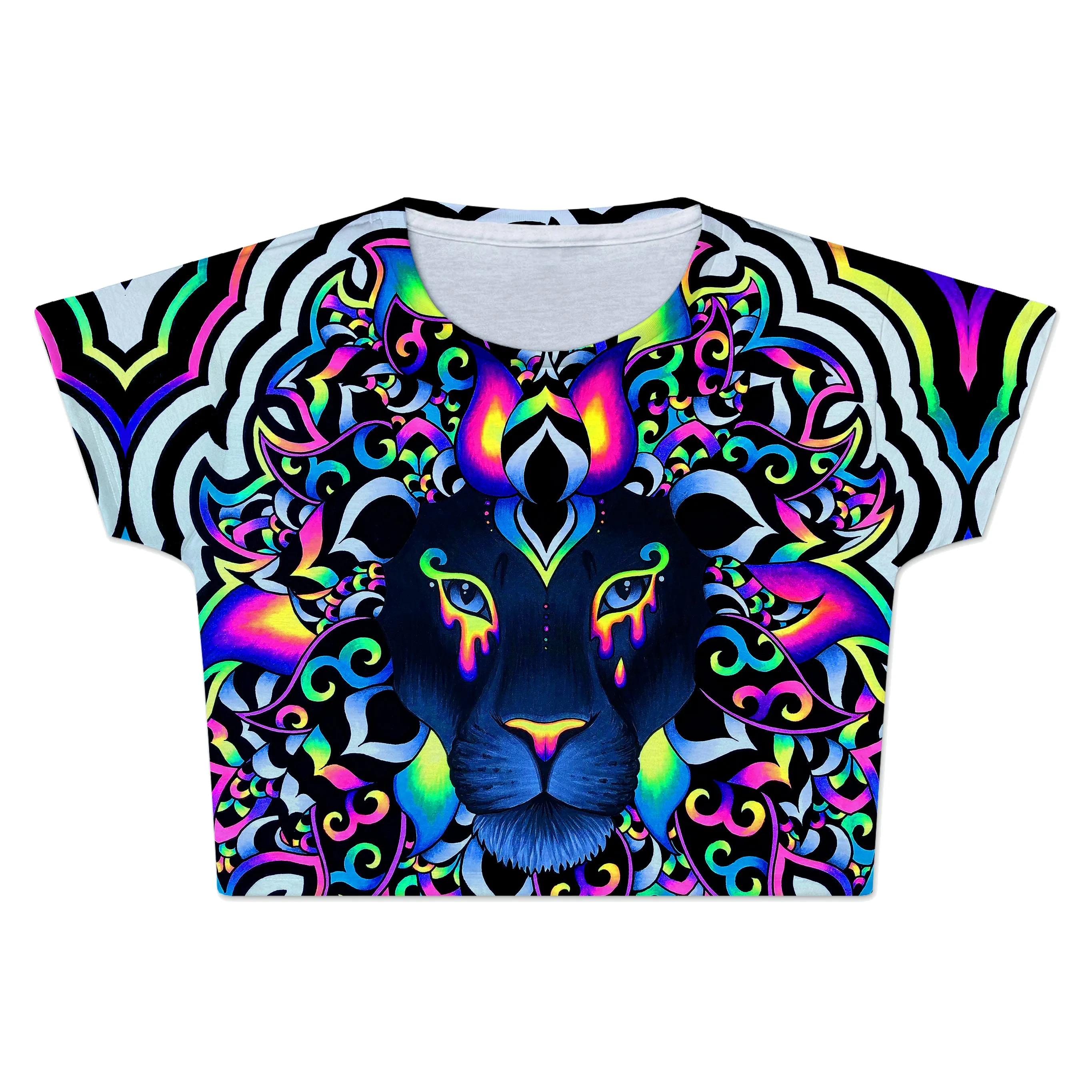 Electric Lion Crop Tee sold by iEDM