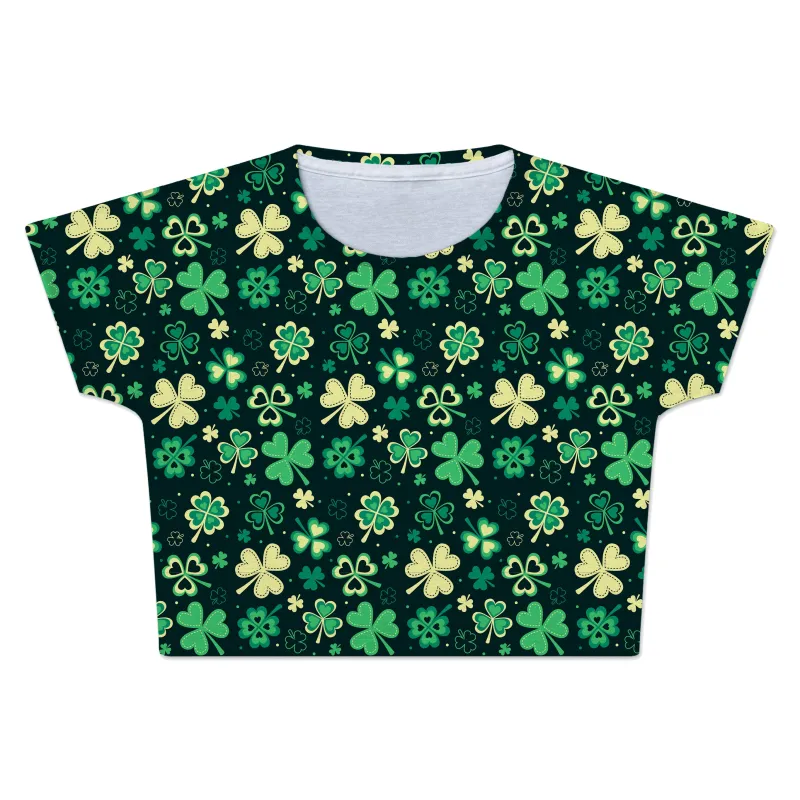 Trippy Clover Crop Tee sold by iEDM