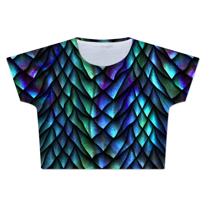 Dosed Dragon Scale Crop Tee sold by iEDM
