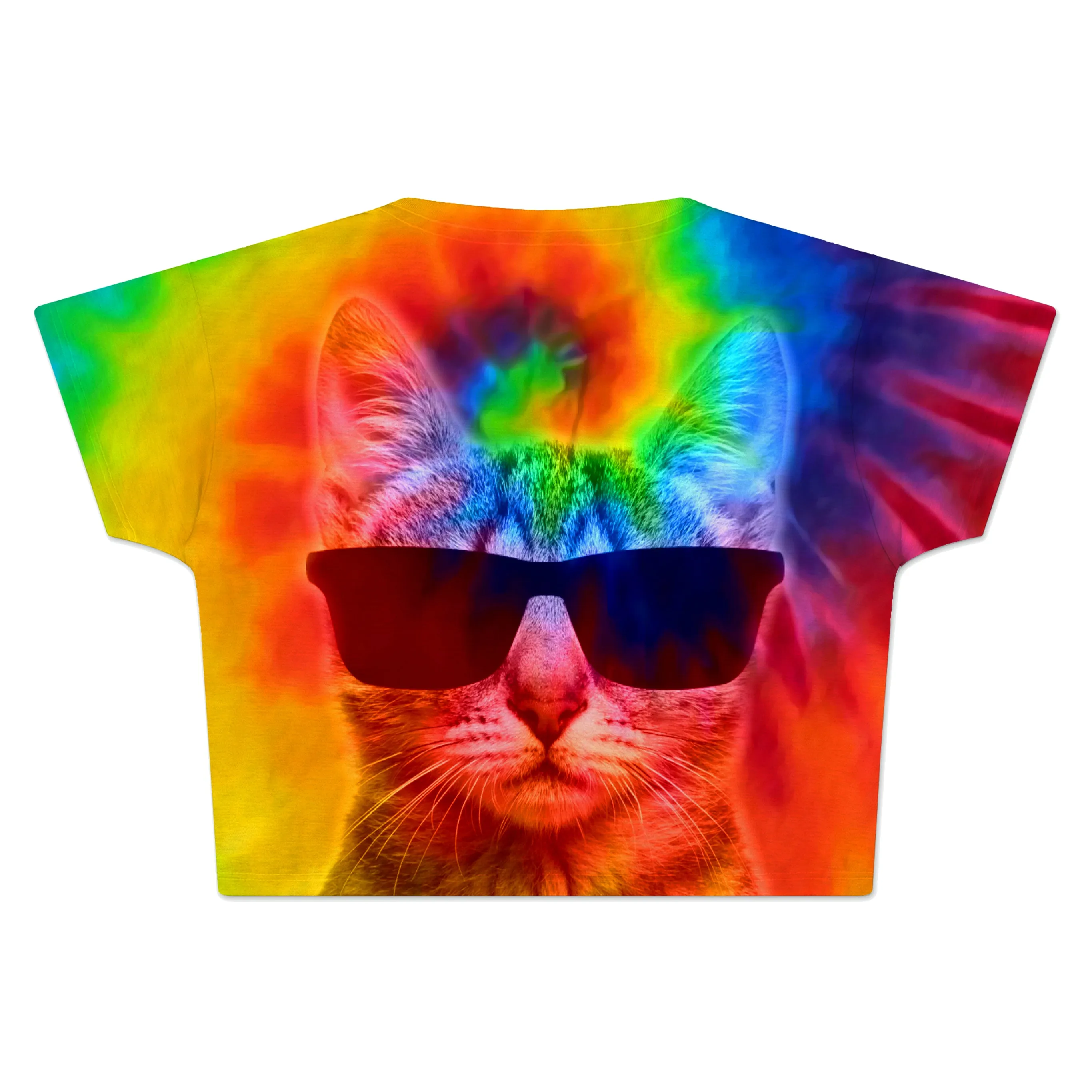 Kitten Tie-Dye Crop Tee sold by iEDM product image thumbnail 2