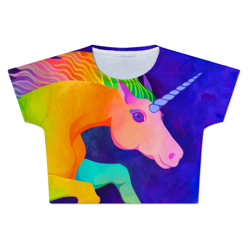 Unicorn Crop Tee sold by iEDM