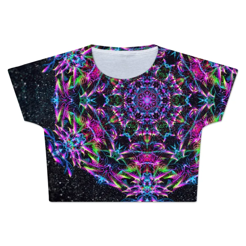 Purp Geometric Crop Tee sold by iEDM