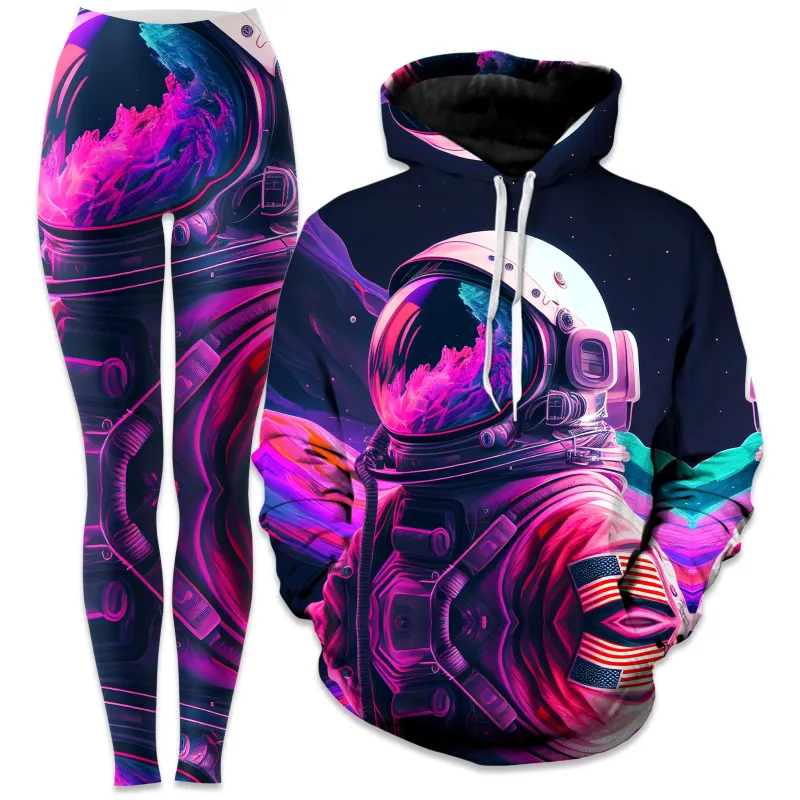 Synthwave Astronaut Hoodie and Leggings Combo sold by iEDM