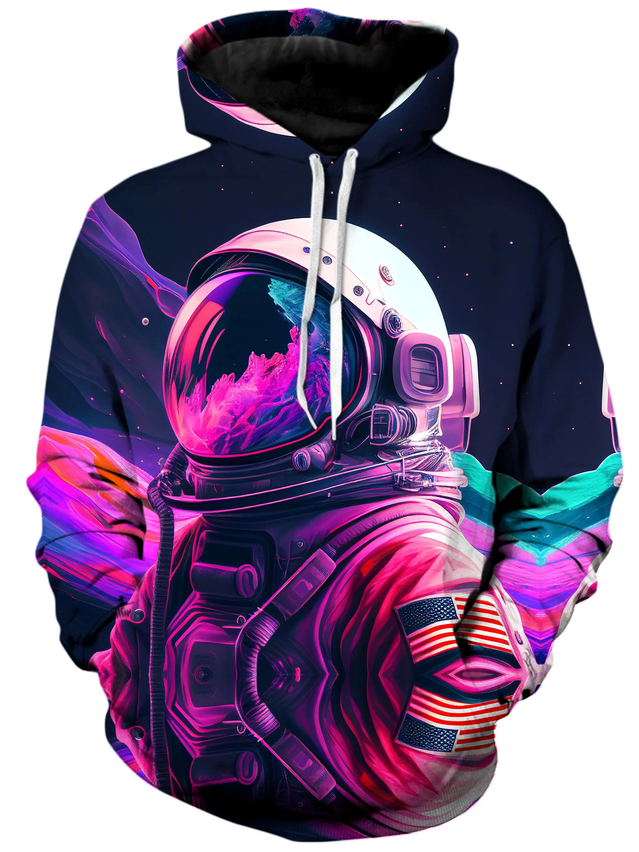 Synthwave Astronaut Hoodie and Leggings Combo sold by iEDM product image thumbnail 2