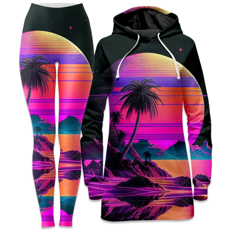 Vapor Solar System Hoodie Dress and Leggings Combo sold by iEDM