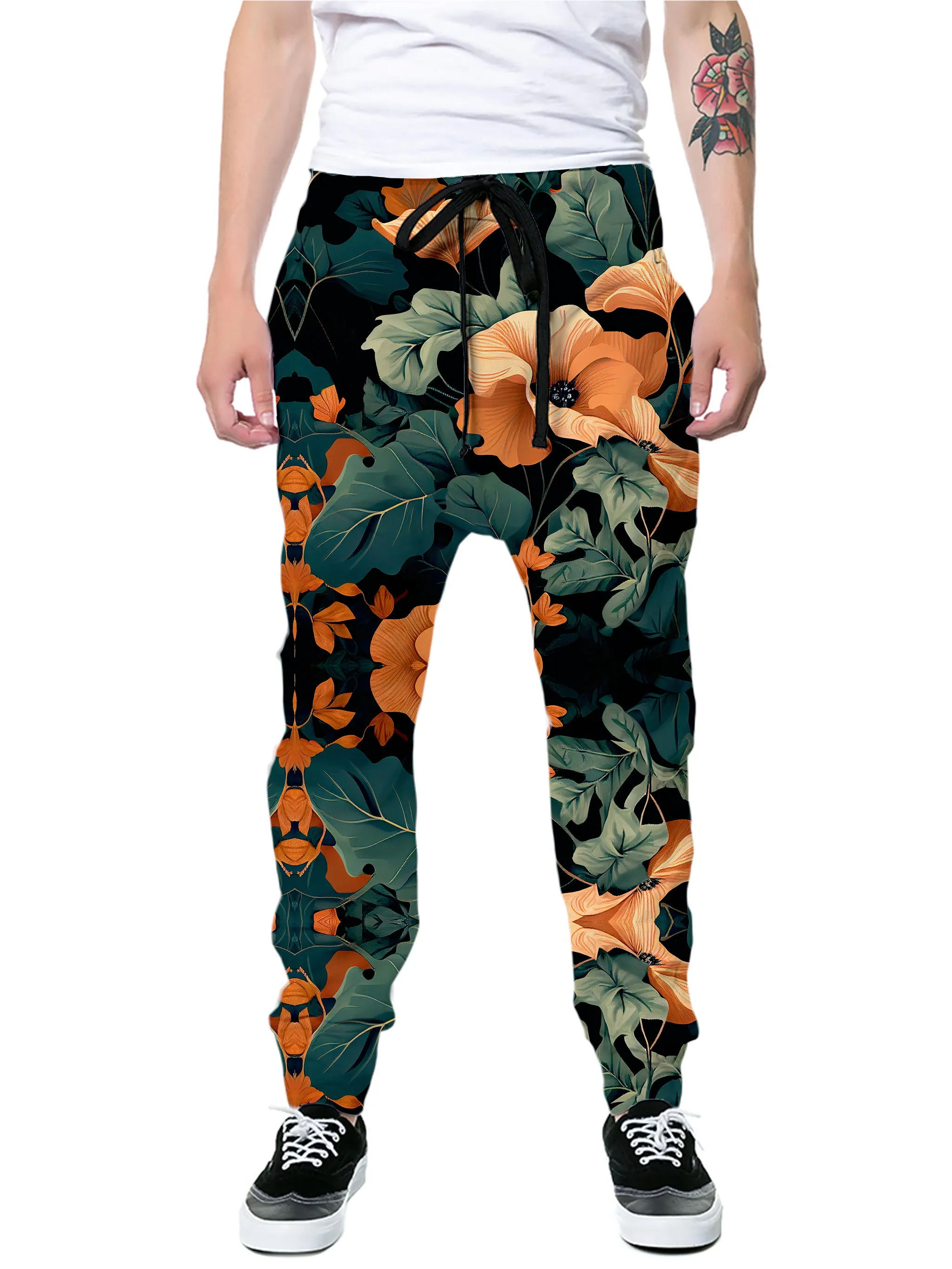 Tangerine Floral T-Shirt and Joggers Combo sold by iEDM product image thumbnail 3