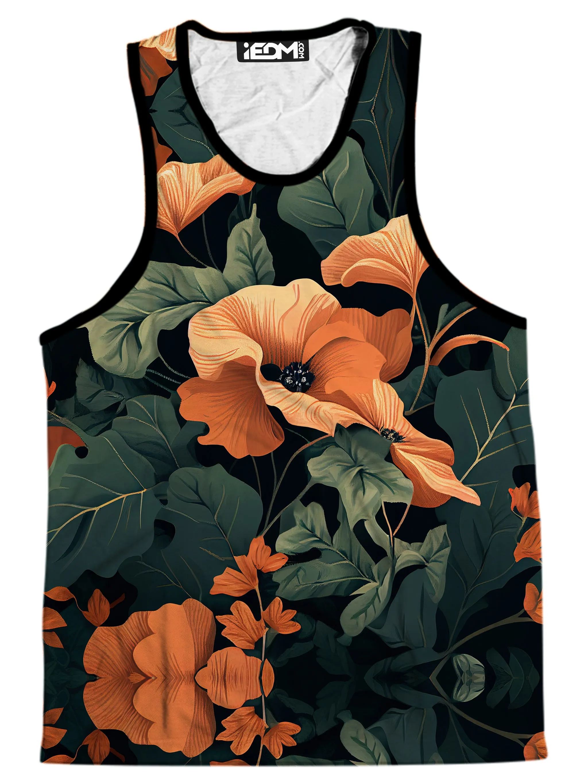 Tangerine Floral Men's Tank and Shorts Combo sold by iEDM product image thumbnail 2