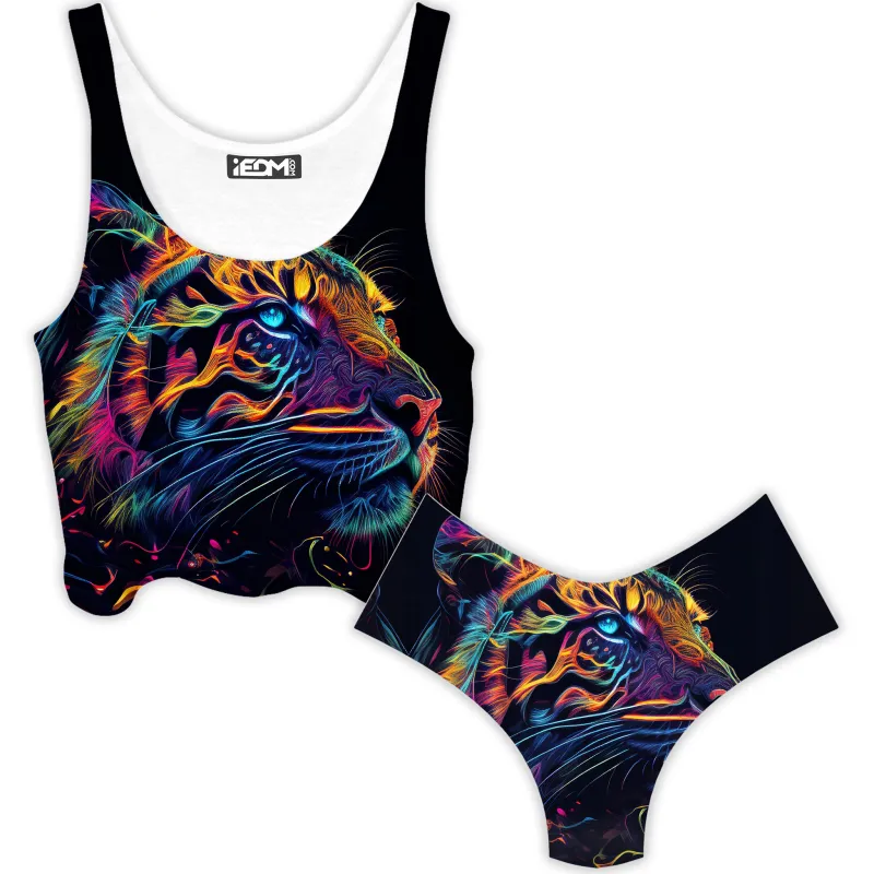 Tigre Realm Crop Top and Booty Shorts Combo sold by iEDM