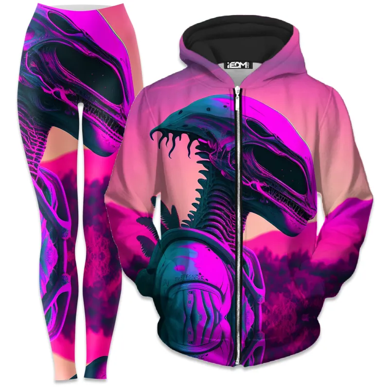 Dawn of a New Age Zip-Up Hoodie and Leggings Combo sold by iEDM