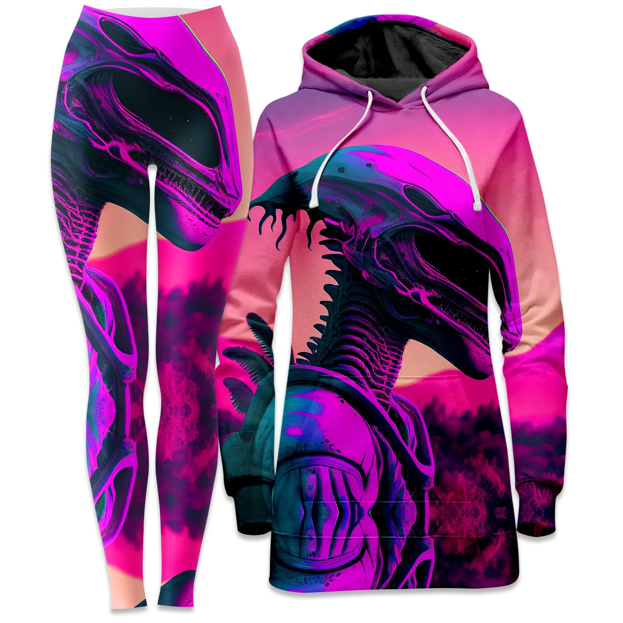 Dawn of a New Age Hoodie Dress and Leggings Combo sold by iEDM