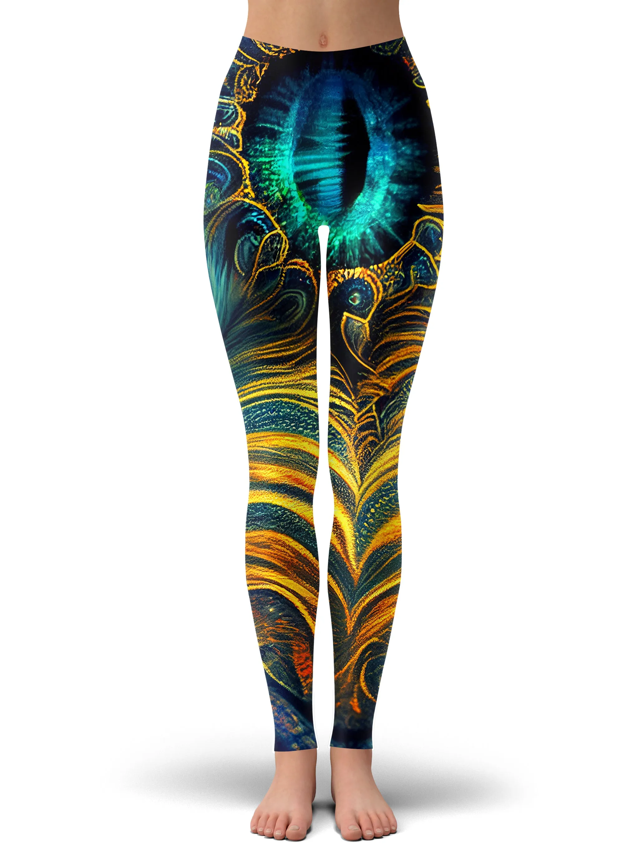 Tiger Eyes Psychedelic Hoodie Dress and Leggings Combo sold by iEDM product image thumbnail 3