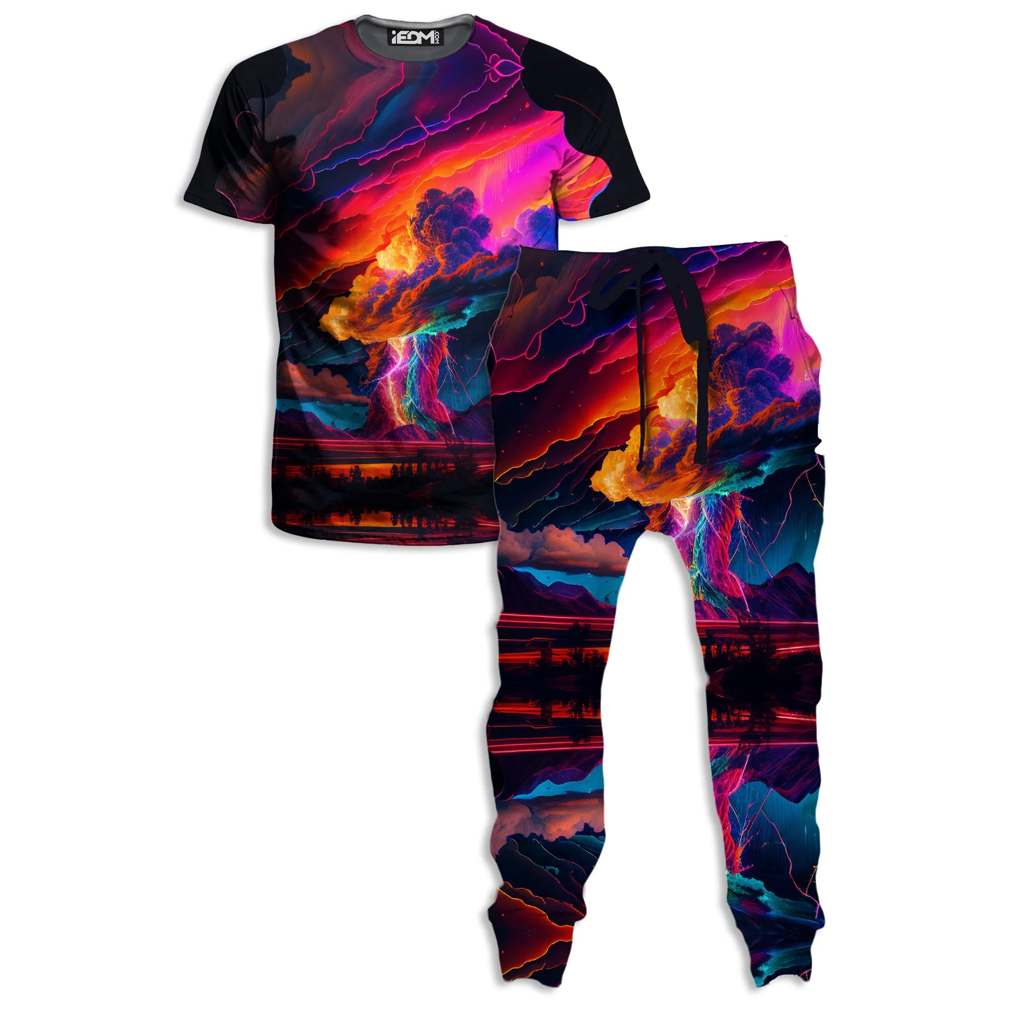 Rainbow Storm T-Shirt and Joggers Combo sold by iEDM