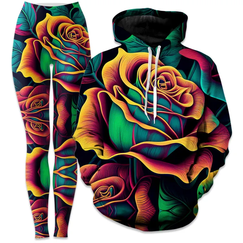 Rosebud Hoodie and Leggings Combo sold by iEDM