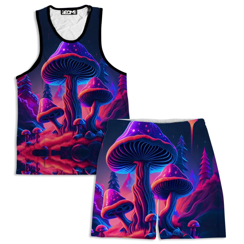 Shroom Trip Men's Tank and Shorts Combo sold by iEDM