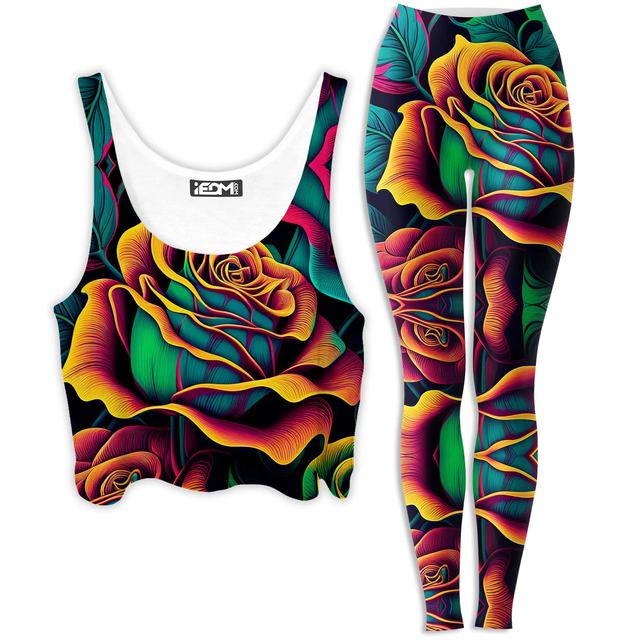 Rosebud Crop Top and Leggings Combo sold by iEDM