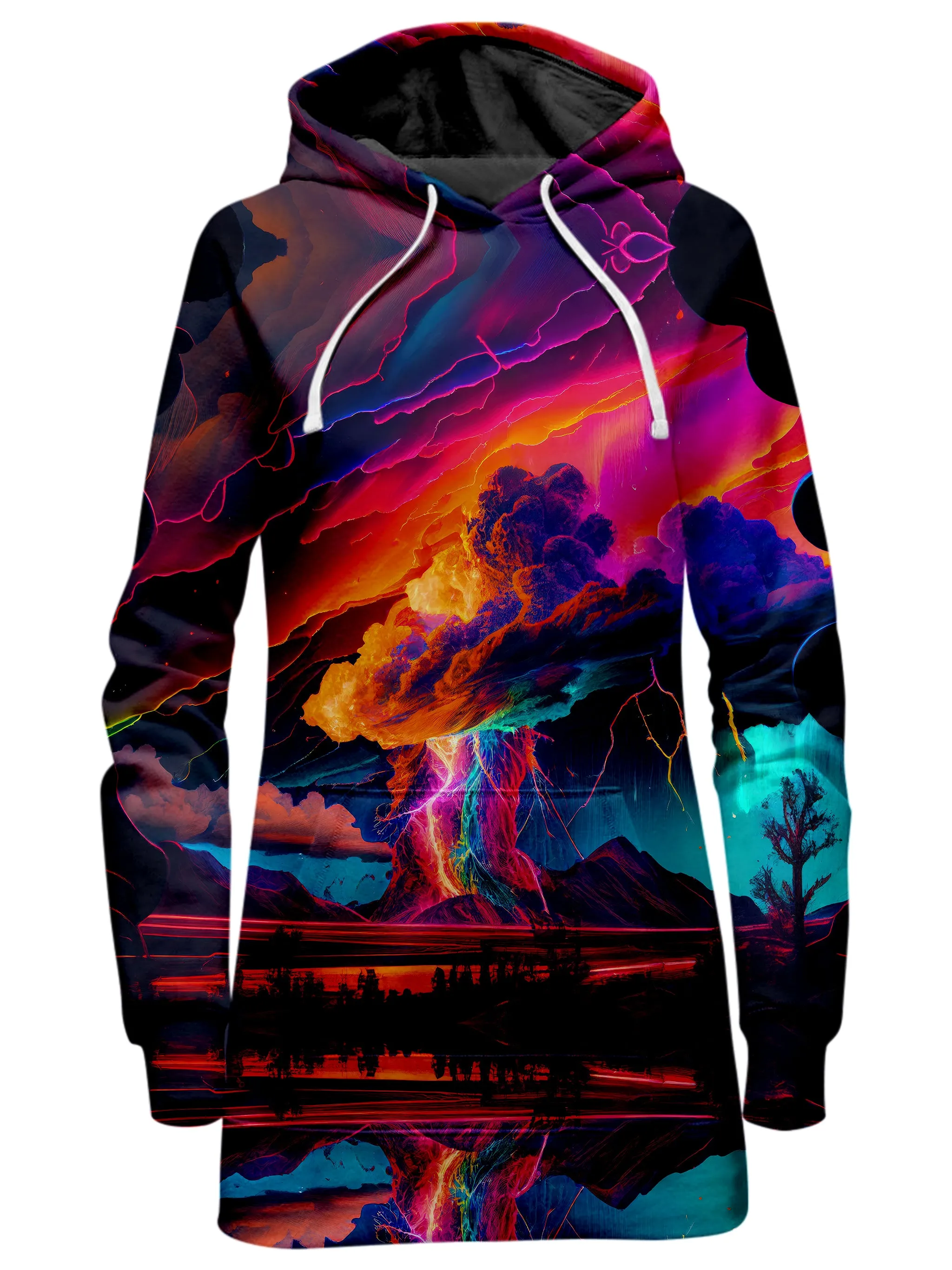 Rainbow Storm Hoodie Dress and Leggings Combo sold by iEDM product image thumbnail 2
