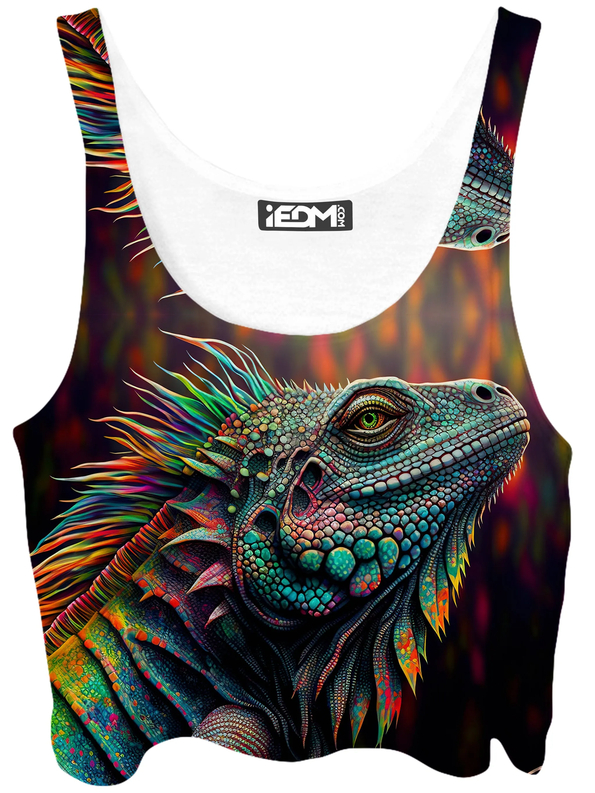 Psychedelic Giant Iguana 2.0 Crop Top and Leggings Combo sold by iEDM product image thumbnail 2