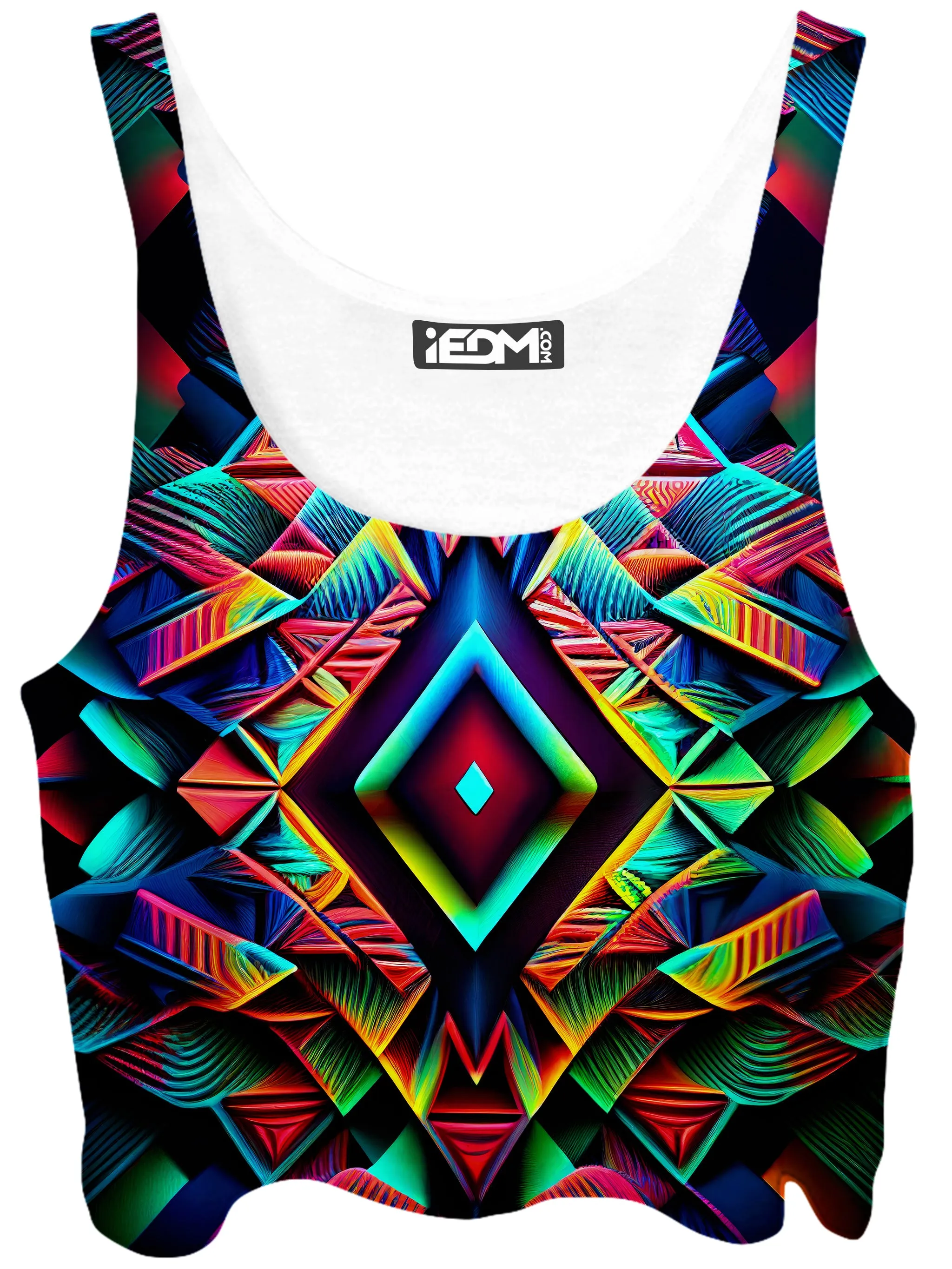 Psychedelic Tribal Crop Top and Booty Shorts Combo sold by iEDM product image thumbnail 2