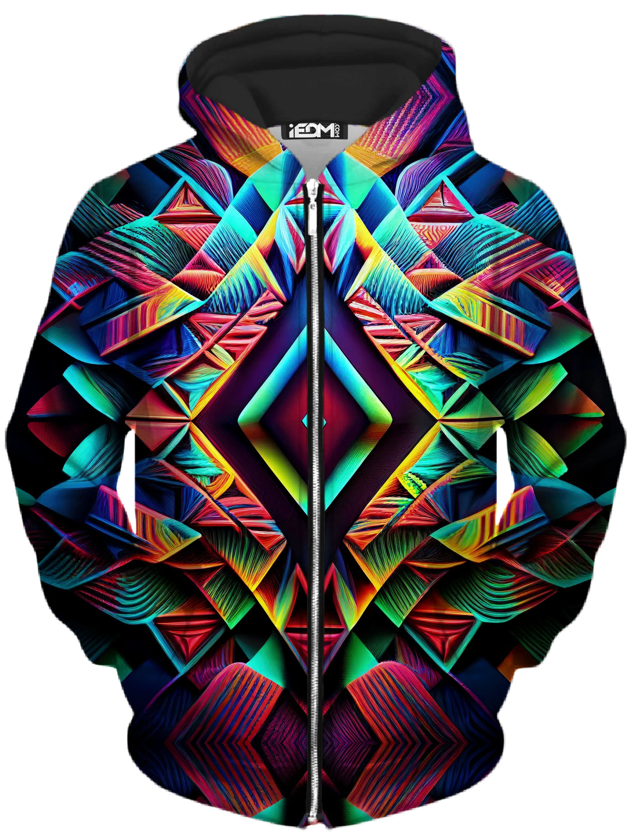 Psychedelic Tribal Zip-Up Hoodie and Leggings Combo sold by iEDM product image thumbnail 2