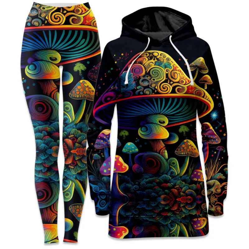 Shroom Melt Hoodie Dress and Leggings Combo sold by iEDM