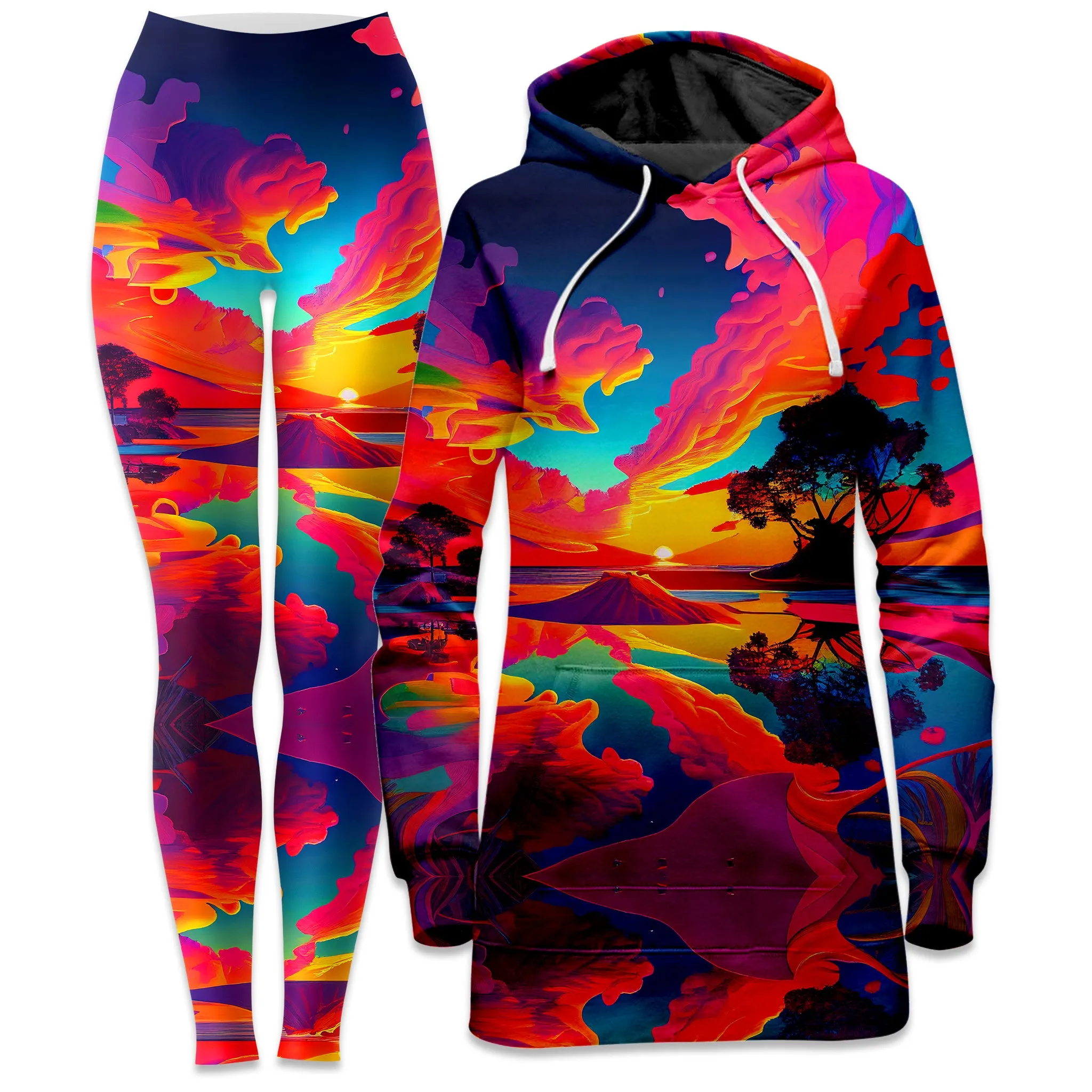 Paradiso Hoodie Dress and Leggings Combo sold by iEDM