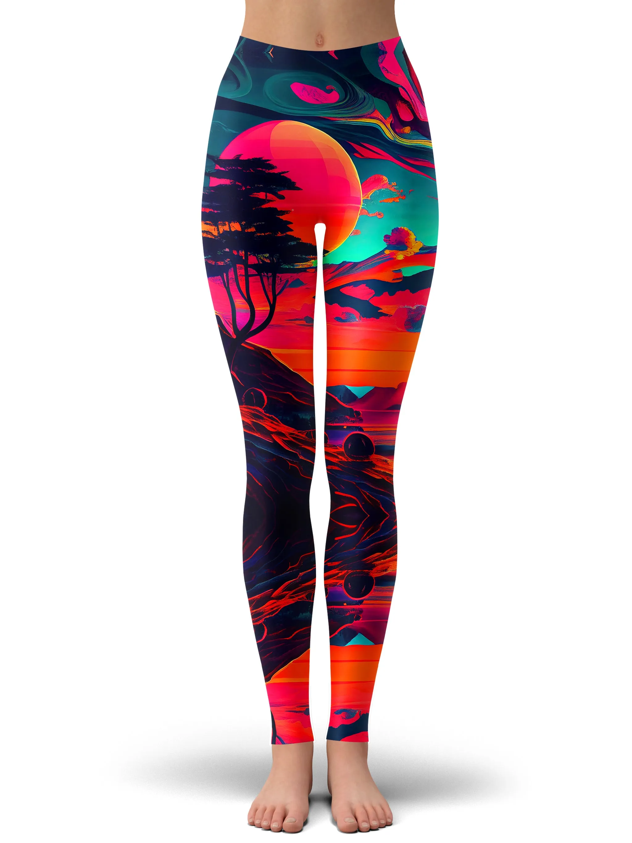 Sunset Melt Hoodie Dress and Leggings Combo sold by iEDM product image thumbnail 3