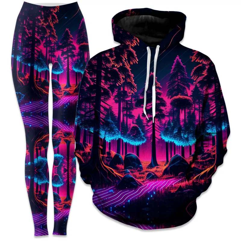 Neon Forest Hoodie and Leggings Combo sold by iEDM