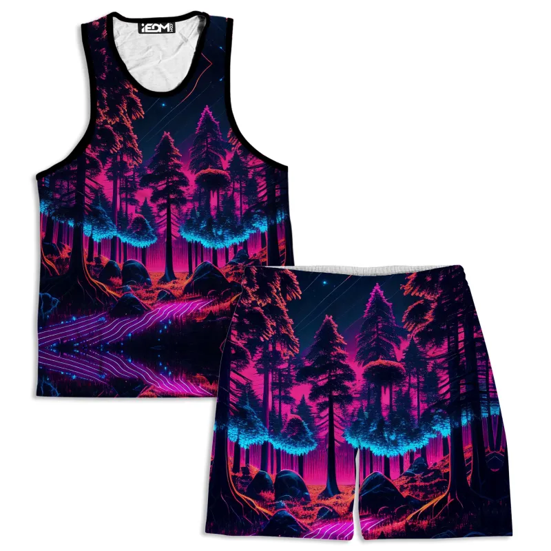 Neon Forest Men's Tank and Shorts Combo sold by iEDM