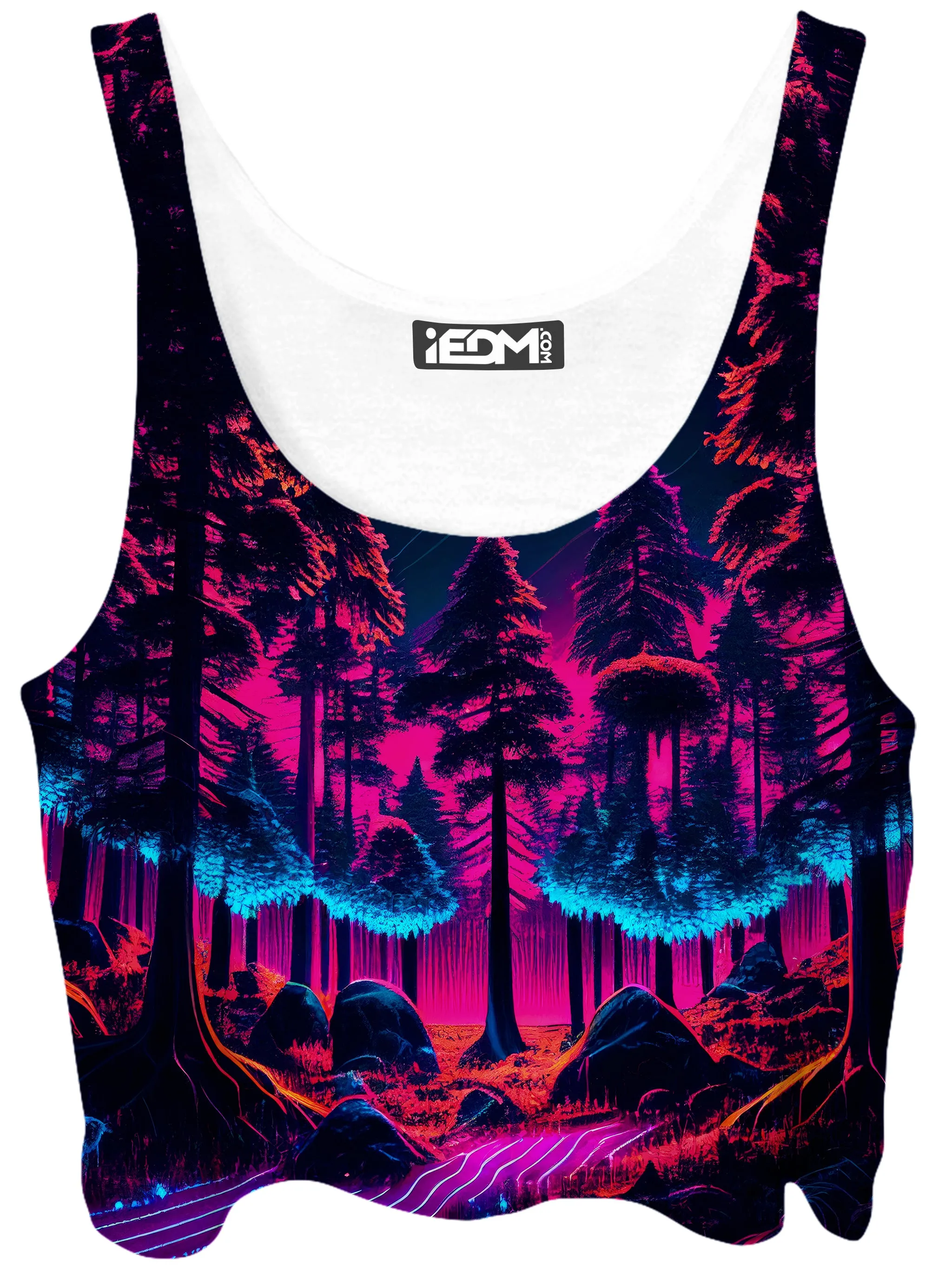 Neon Forest Crop Top and Booty Shorts Combo sold by iEDM product image thumbnail 2