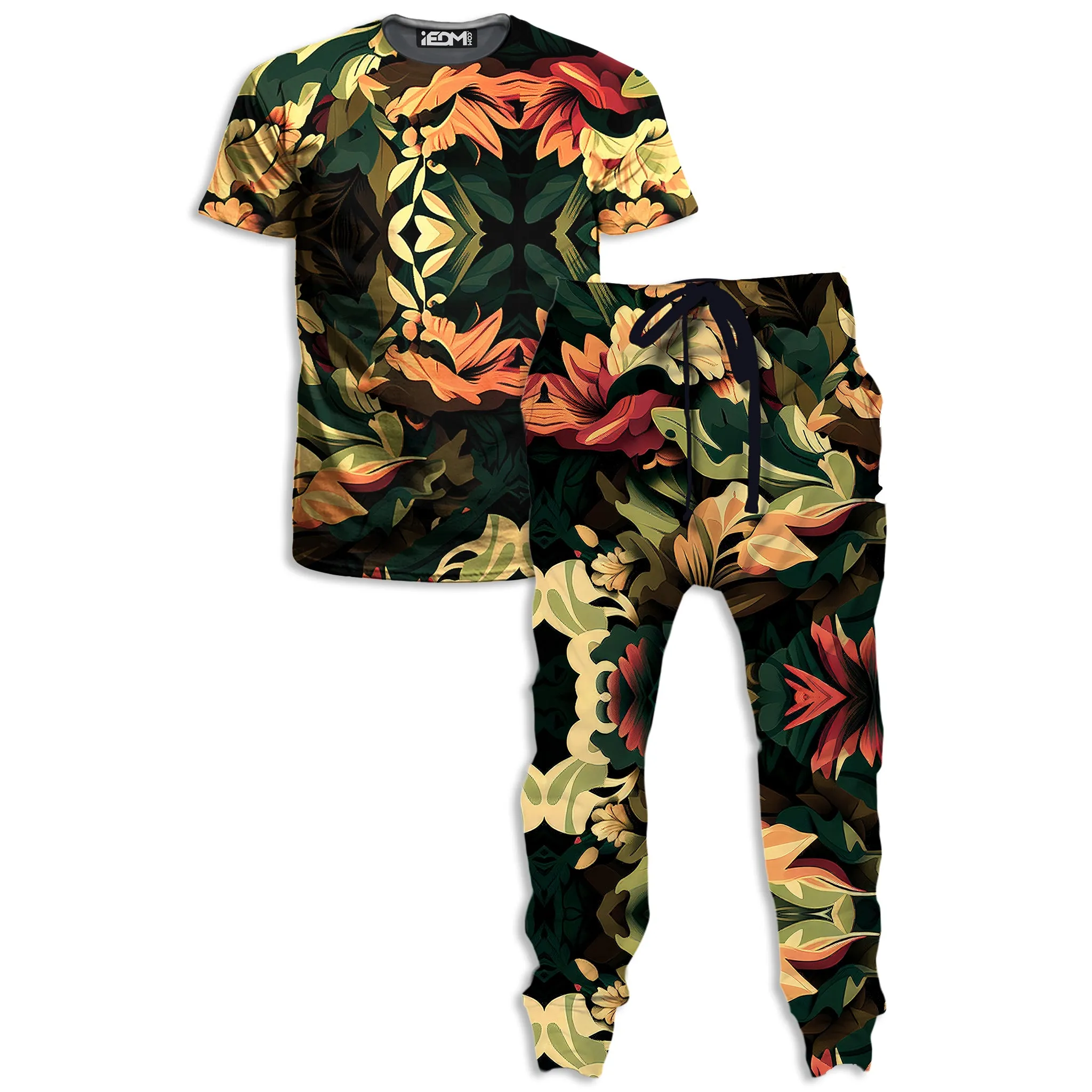 Floral Camo T-Shirt and Joggers Combo sold by iEDM