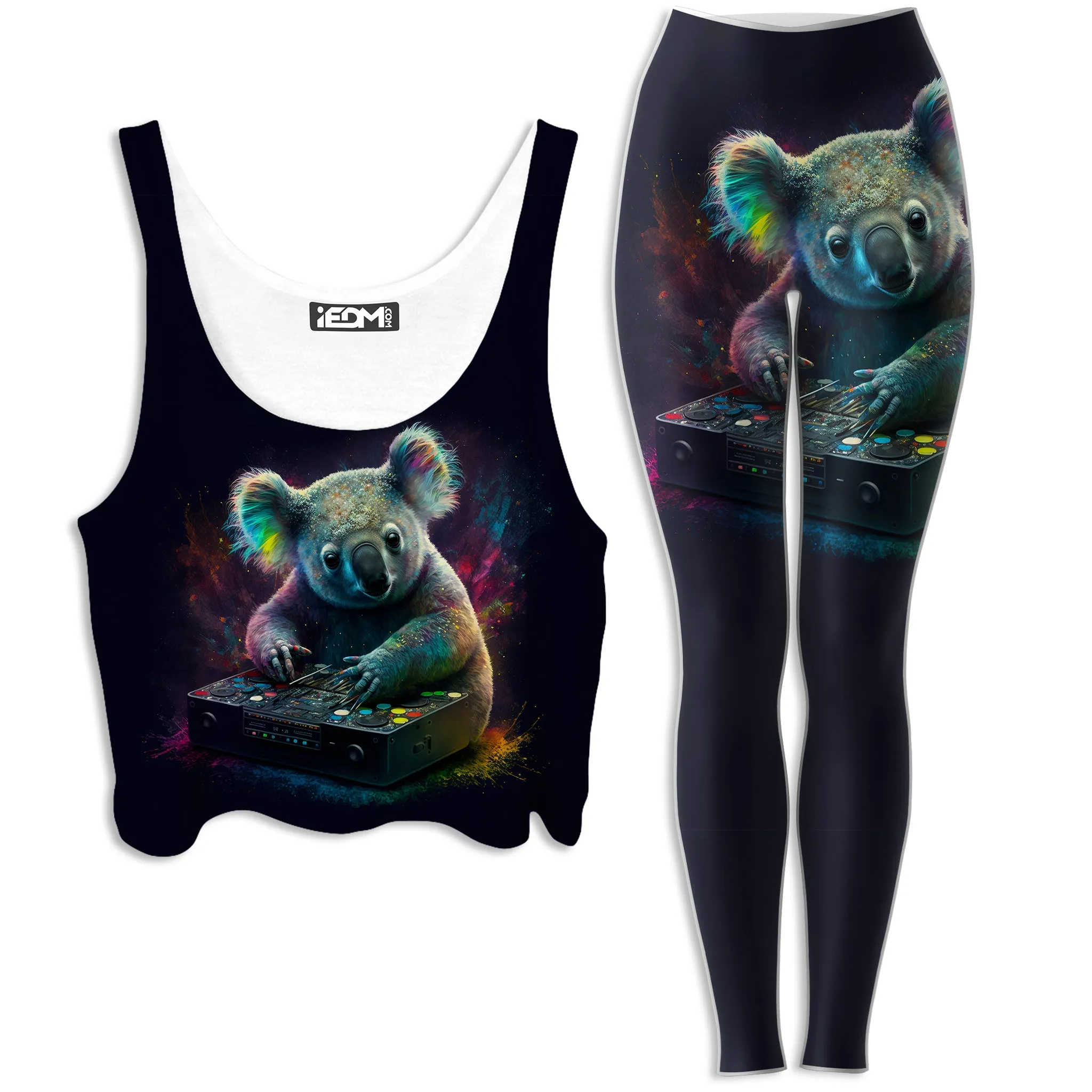 Koala Remix Crop Top and Leggings Combo sold by iEDM
