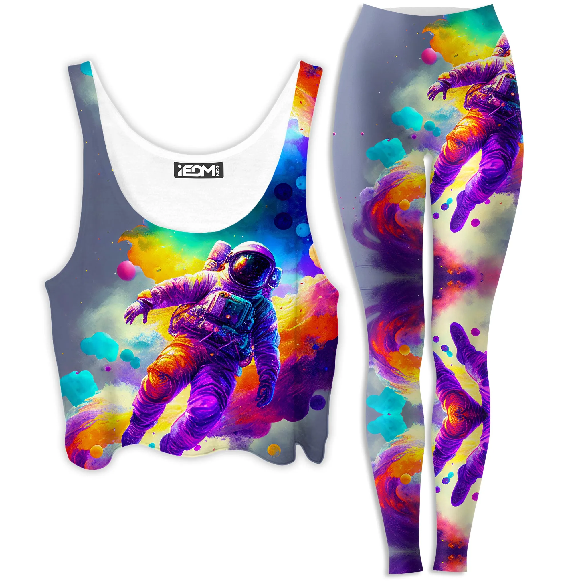 Floating Away Crop Top and Leggings Combo sold by iEDM