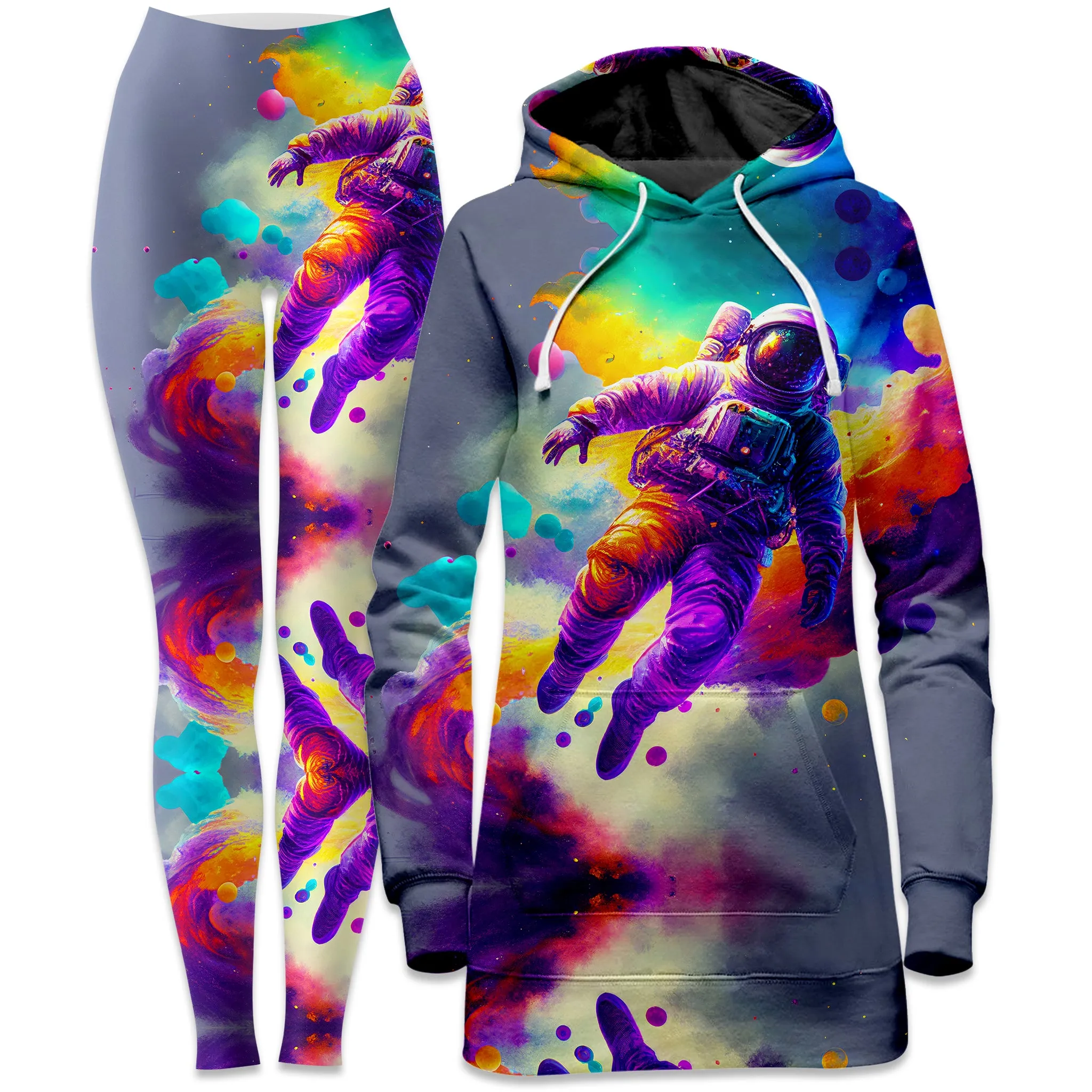 Floating Away Hoodie Dress and Leggings Combo sold by iEDM