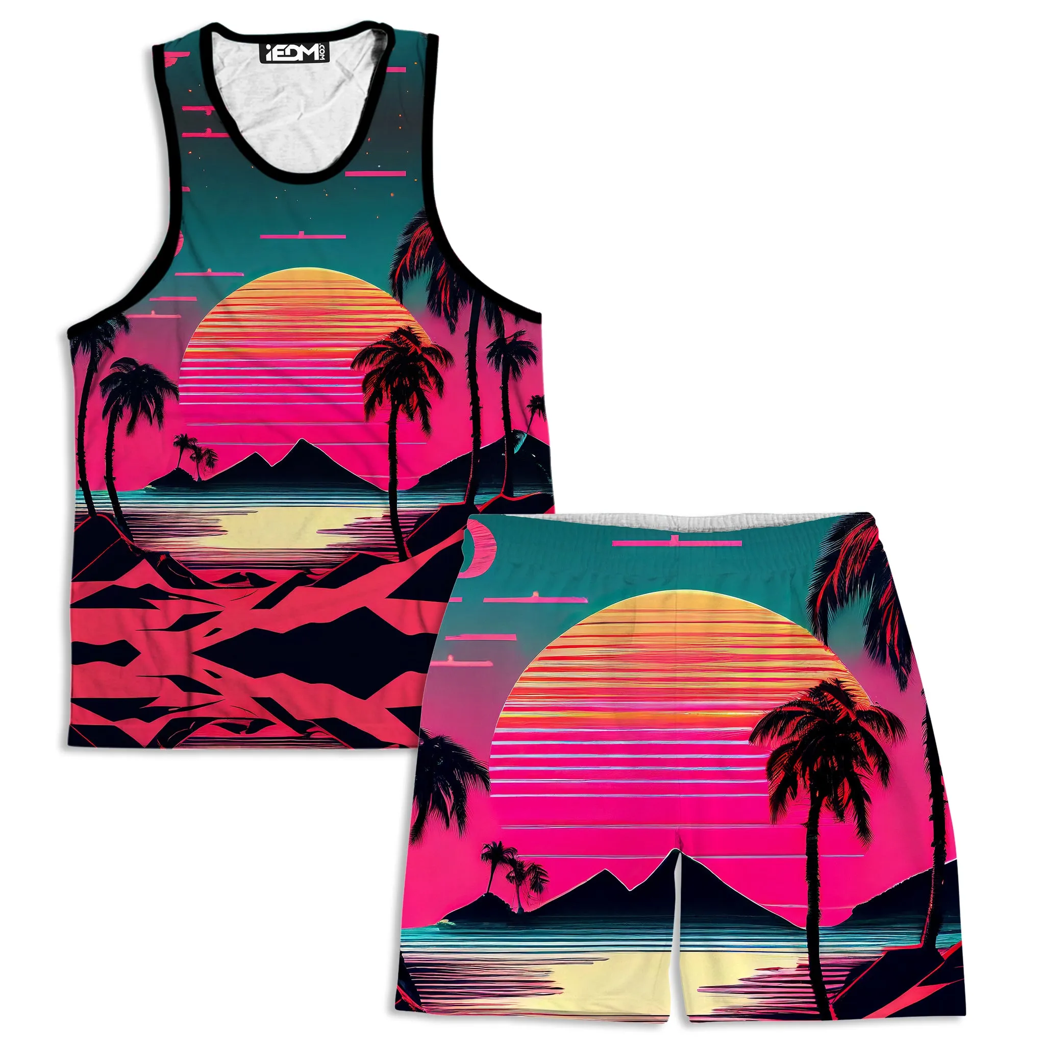 Beach Sunset Men's Tank and Shorts Combo sold by iEDM