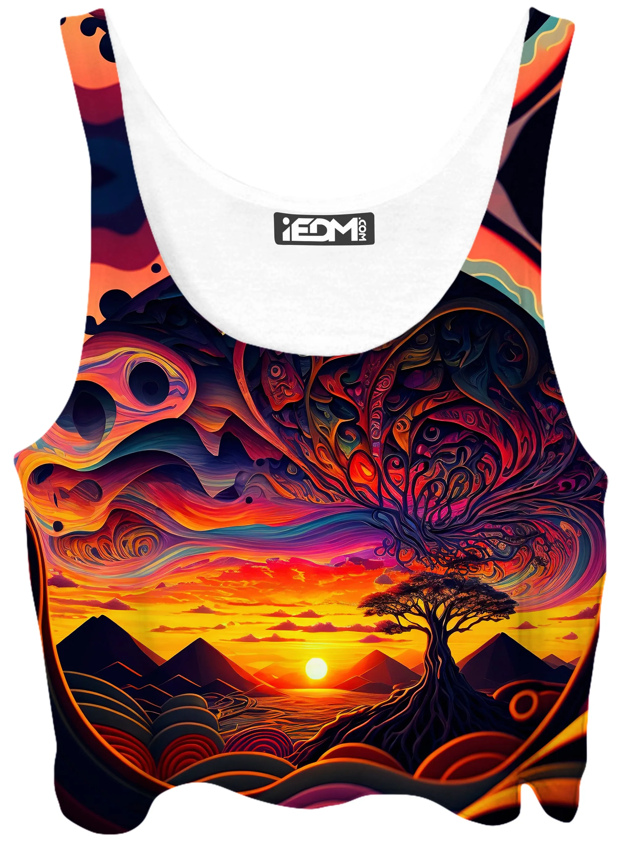Acid Sunset Crop Top and Leggings Combo sold by iEDM product image thumbnail 2