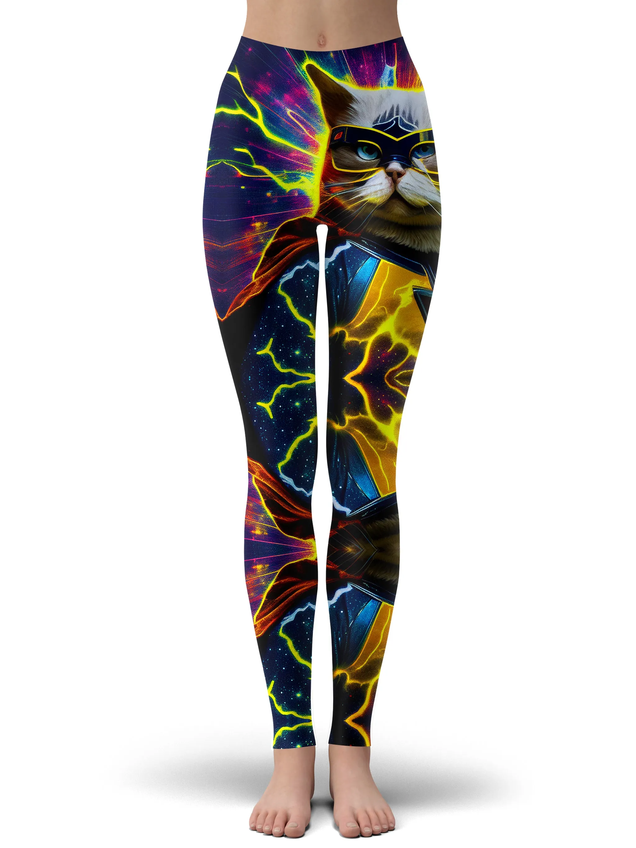 Cat Hero Zip-Up Hoodie and Leggings Combo sold by iEDM product image thumbnail 3