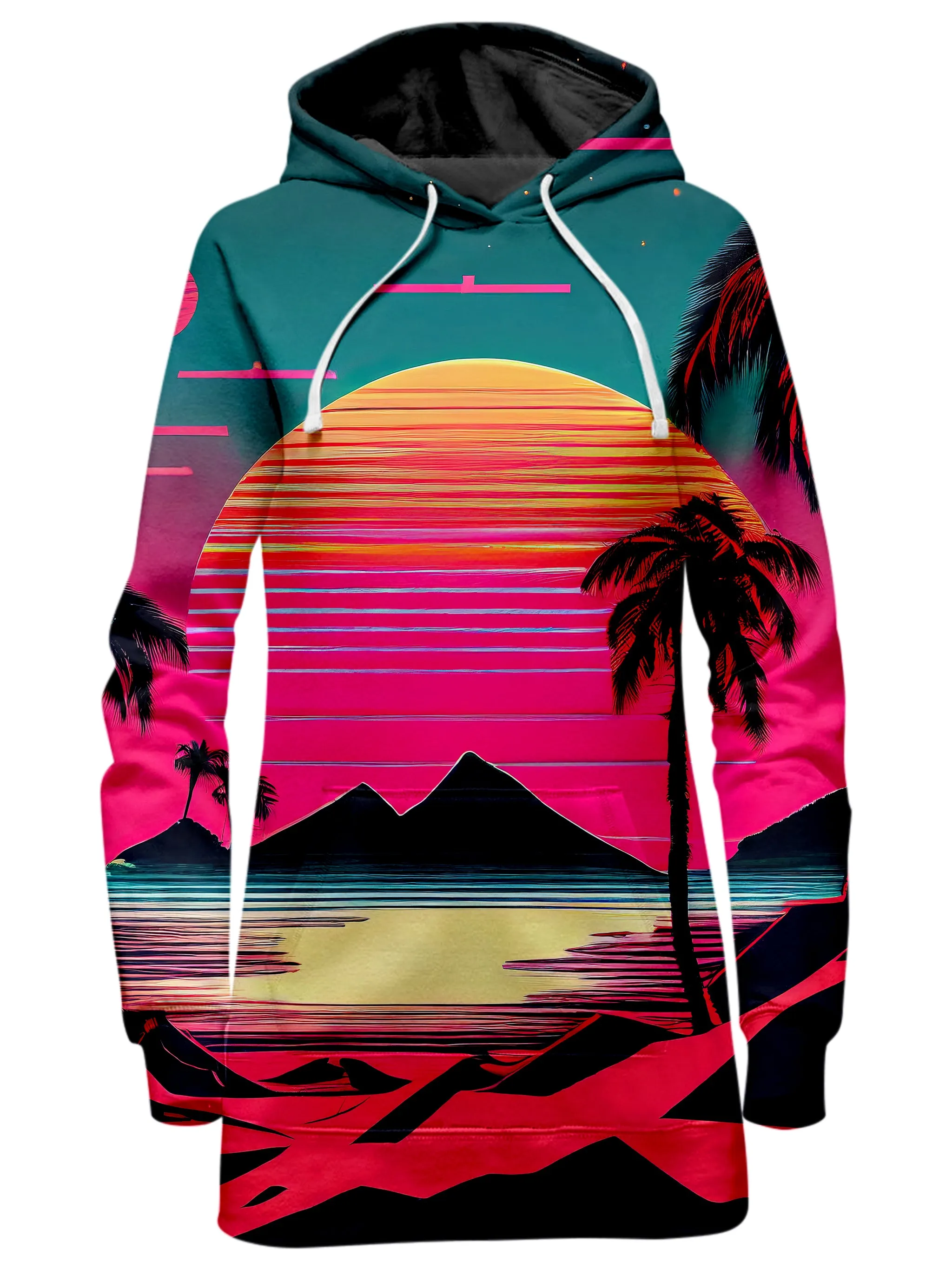 Beach Sunset Hoodie Dress and Leggings Combo sold by iEDM product image thumbnail 2