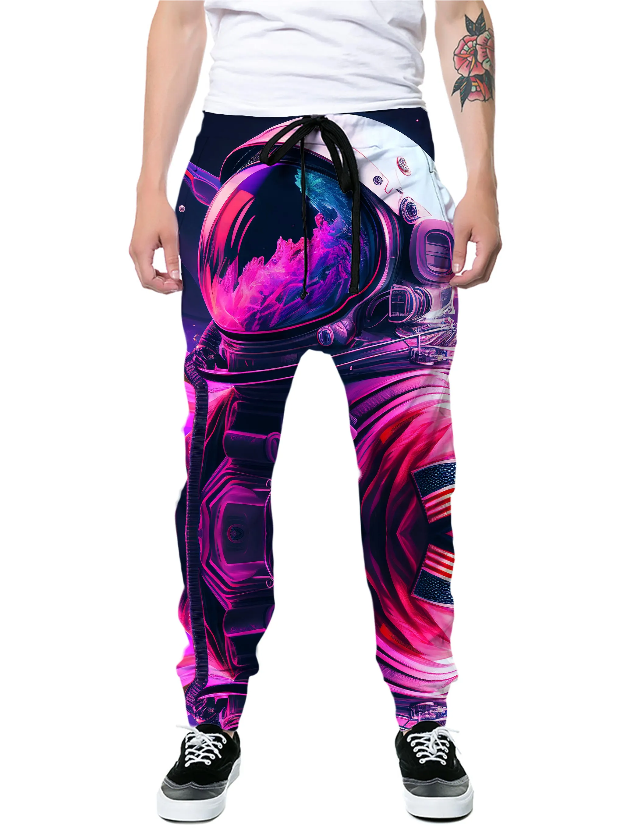 Synthwave Astronaut Hoodie and Joggers Combo sold by iEDM product image thumbnail 3