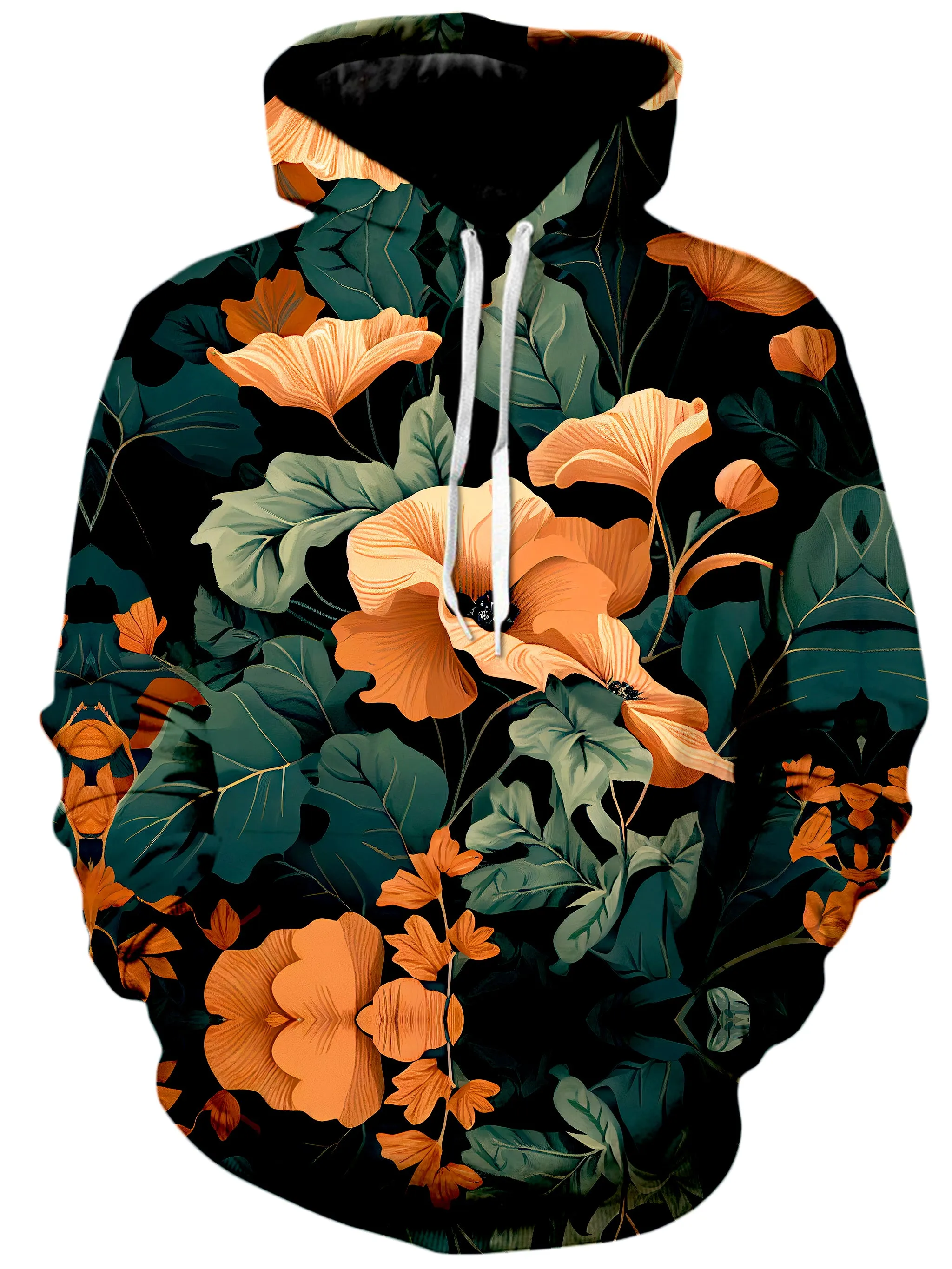 Tangerine Floral Hoodie and Joggers Combo sold by iEDM product image thumbnail 2