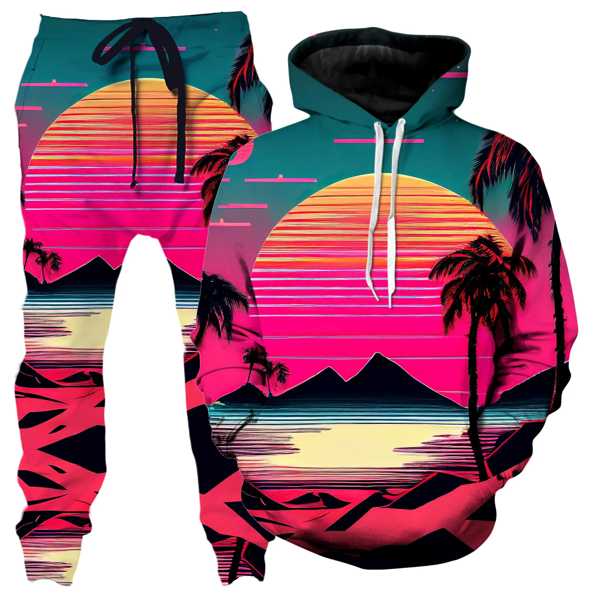 Beach Sunset Hoodie and Joggers Combo sold by iEDM