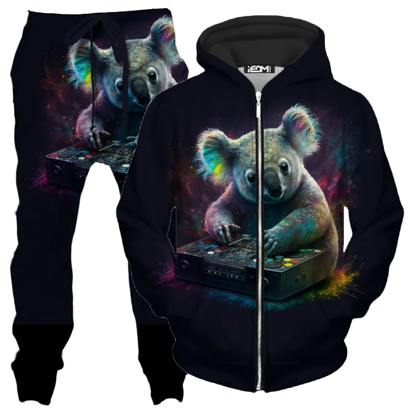 Koala Remix Zip-Up Hoodie and Joggers Combo sold by iEDM