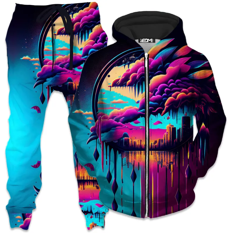 Distant Memory Zip-Up Hoodie and Joggers Combo sold by iEDM