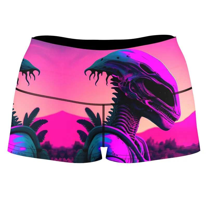 Dawn of a New Age High-Waisted Women's Shorts sold by iEDM